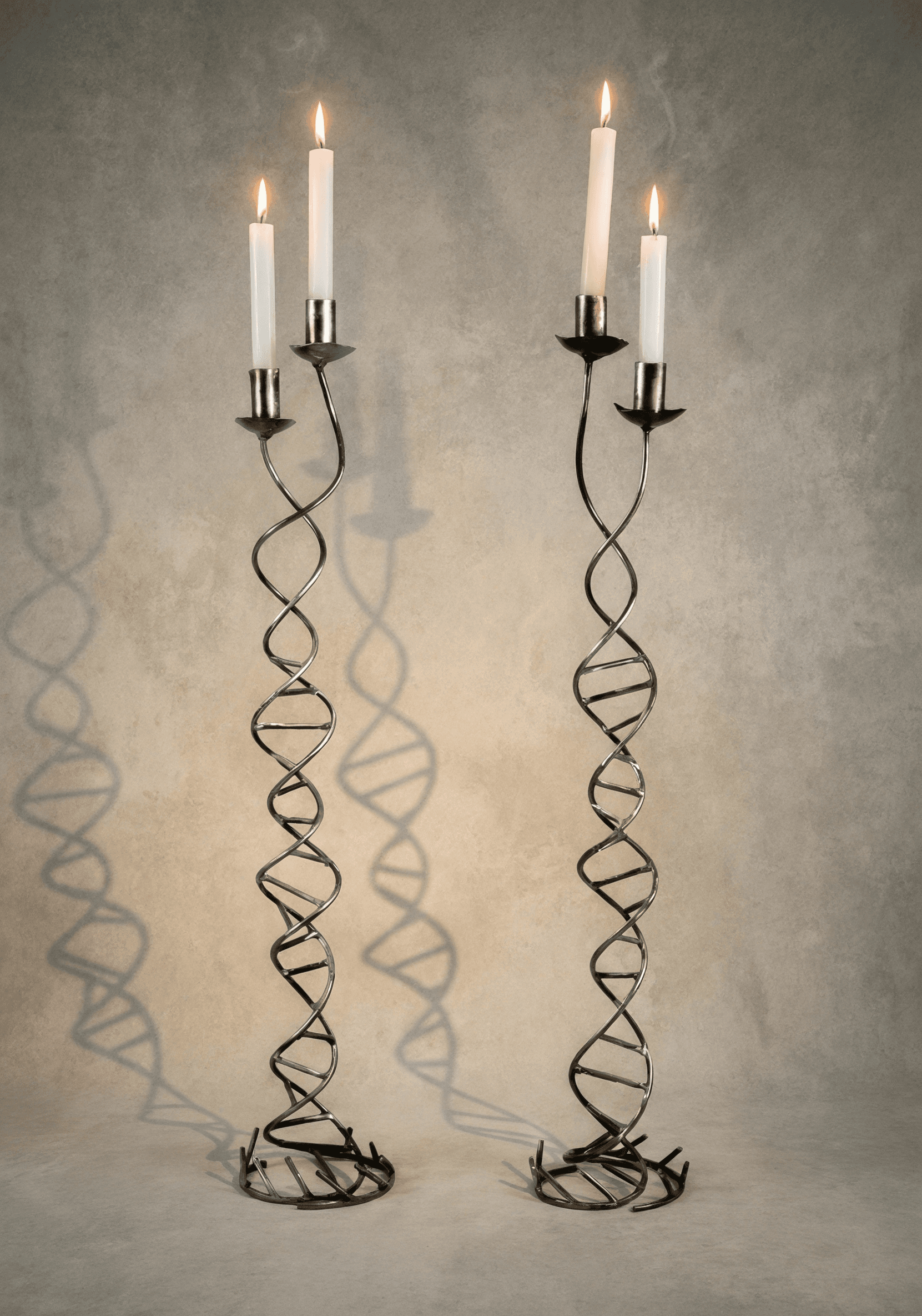 Molecule Candlestick Holders